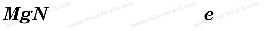 MgNewCentury Bold It字体转换